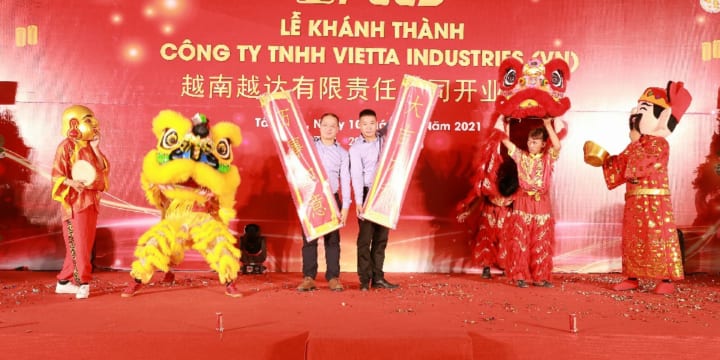 Tổ chức lễ khánh thành chuyên nghiệp tại Tây Ninh | Lễ khánh thành Công ty TNHH Vietta Industries (VN)