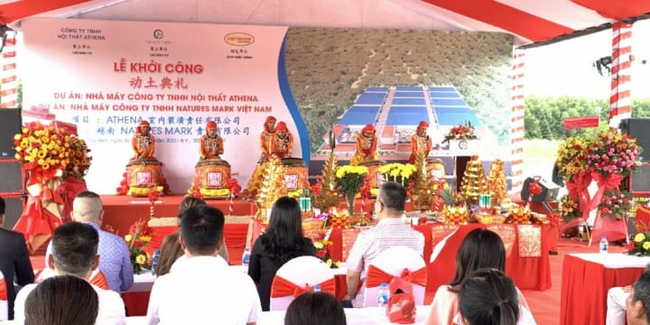 Tổ chức lễ khởi công tại Tây Ninh | Lễ khởi công nhà máy Athena và Natures Mark Việt Nam